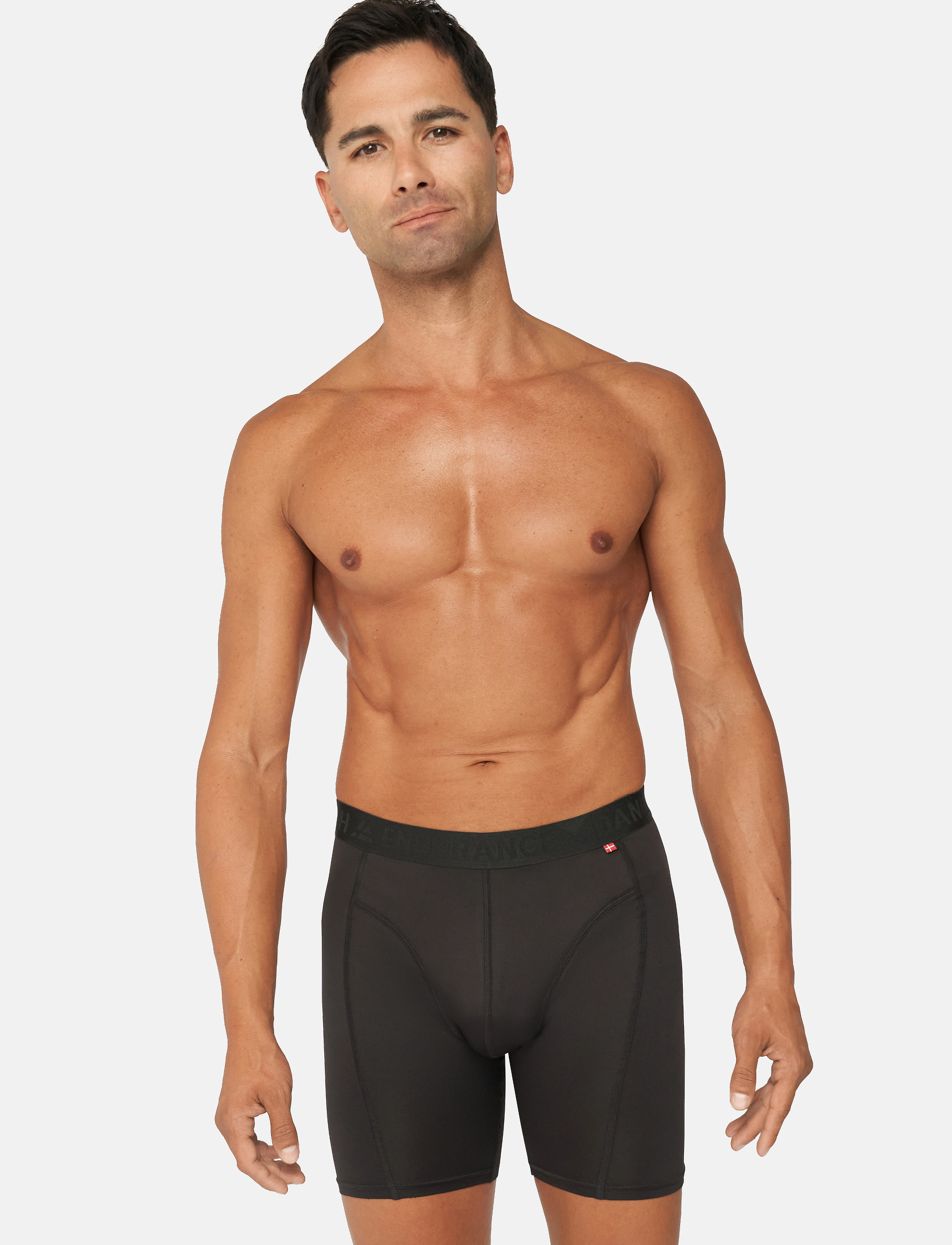 Danish Endurance Sports Extra Long Trunks (Men) 3-Pack, Mænd, Sport Ekstra Lange Boxershorts, Sort, Str: XXXL