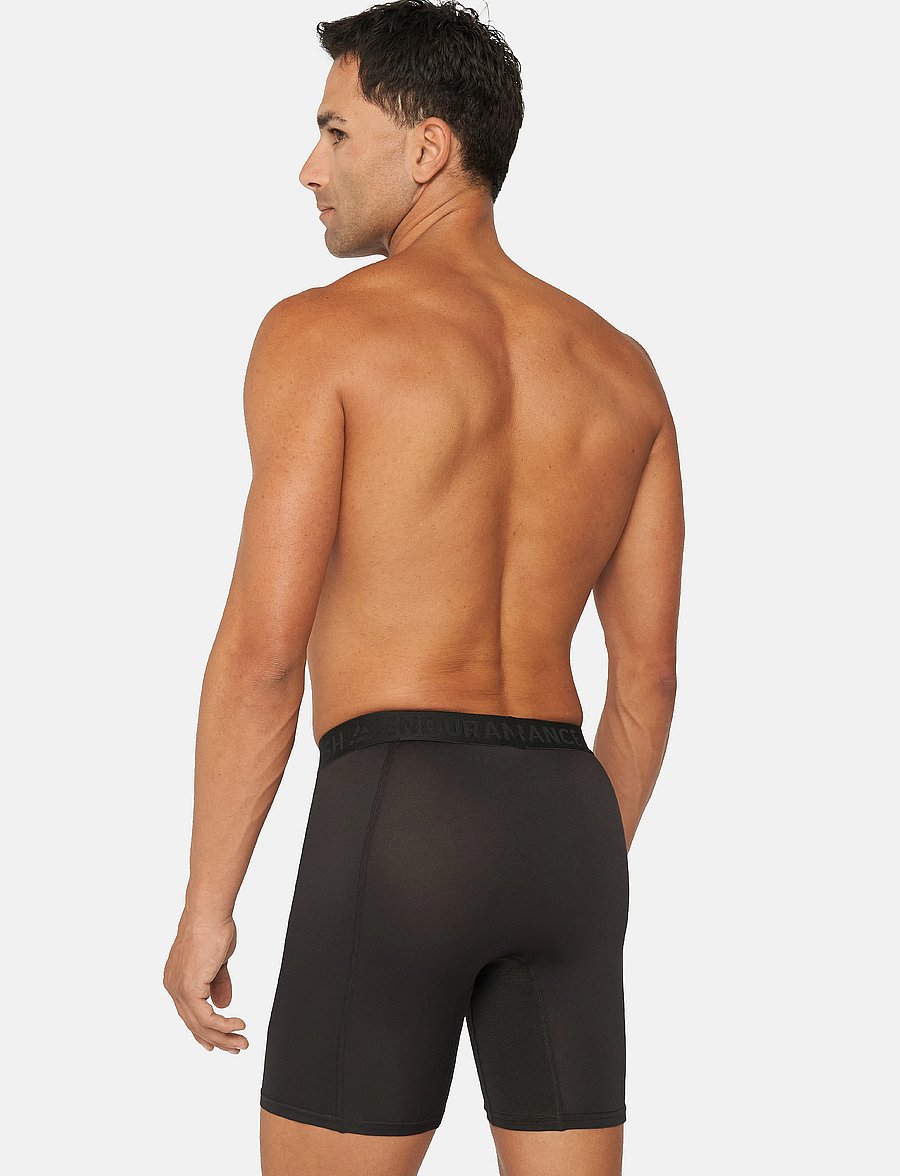 Danish Endurance - Sports Extra Long Trunks (Men) 3-pack - boxers - black - 3