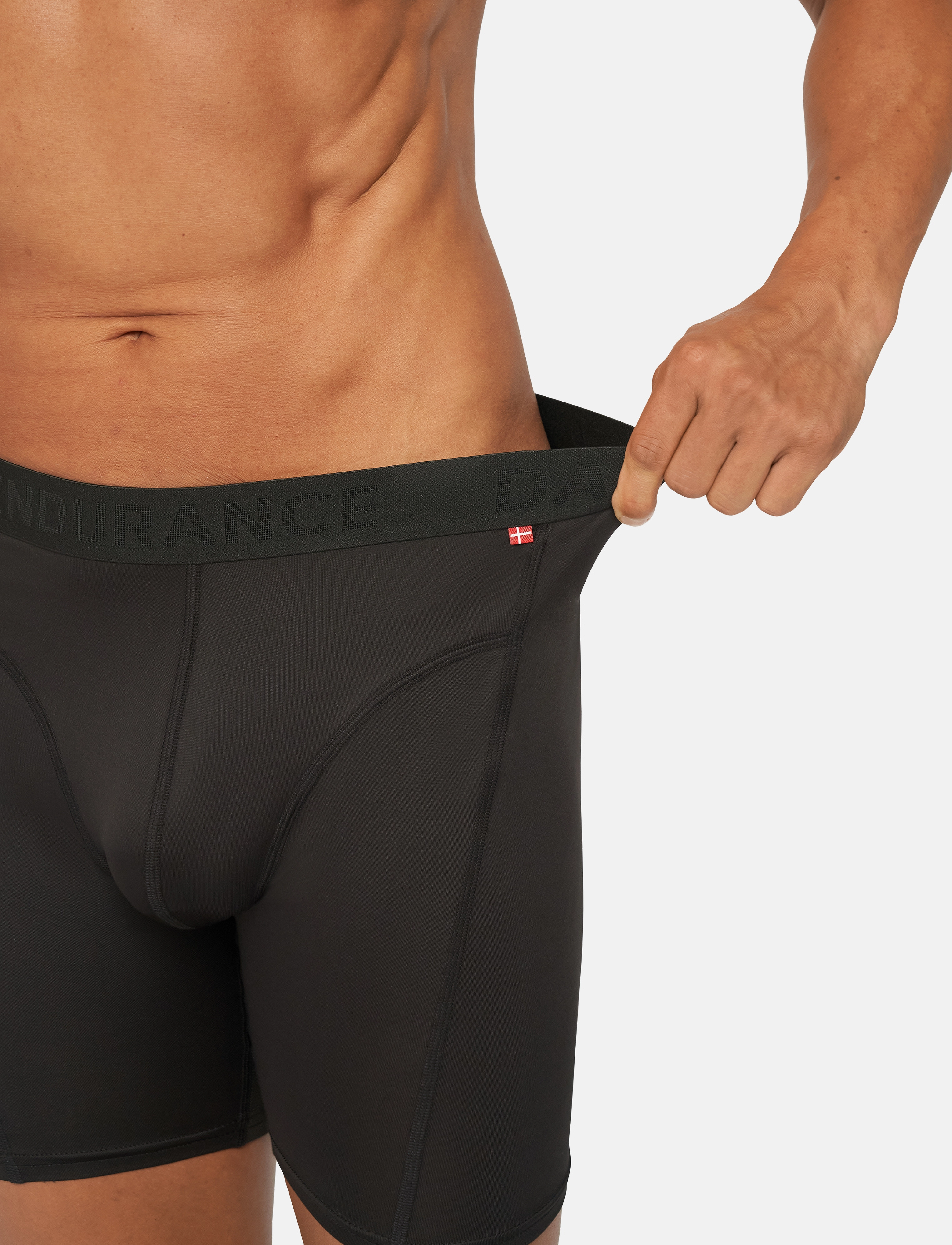 Danish Endurance - Sports Extra Long Trunks (Men) 3-pack - boxers - black - 4