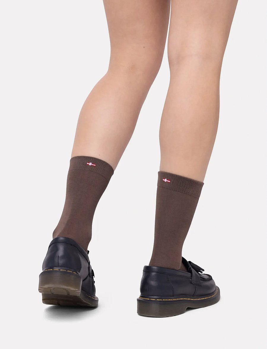 Danish Endurance - Bamboo Crew Socks 6-pack - tennissocken - mc (2xsand, 2xbeige, 2xbrown) - 0