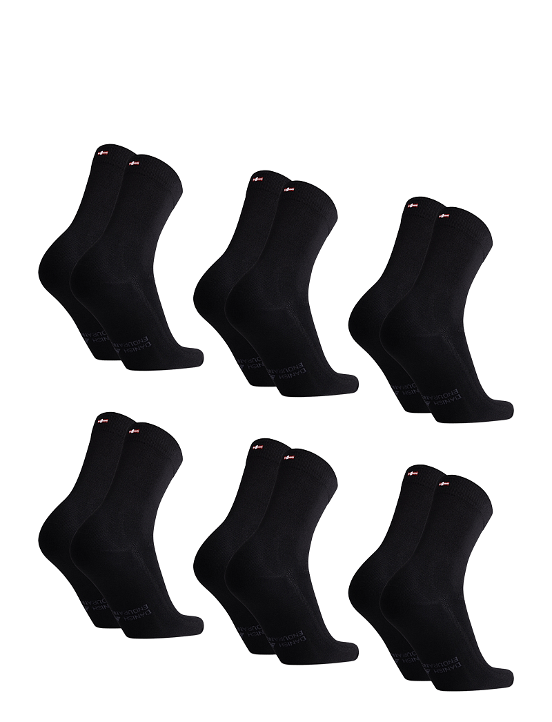 Danish Endurance - Bamboo Dress Socks 6-pack - vanliga strumpor - black - 2