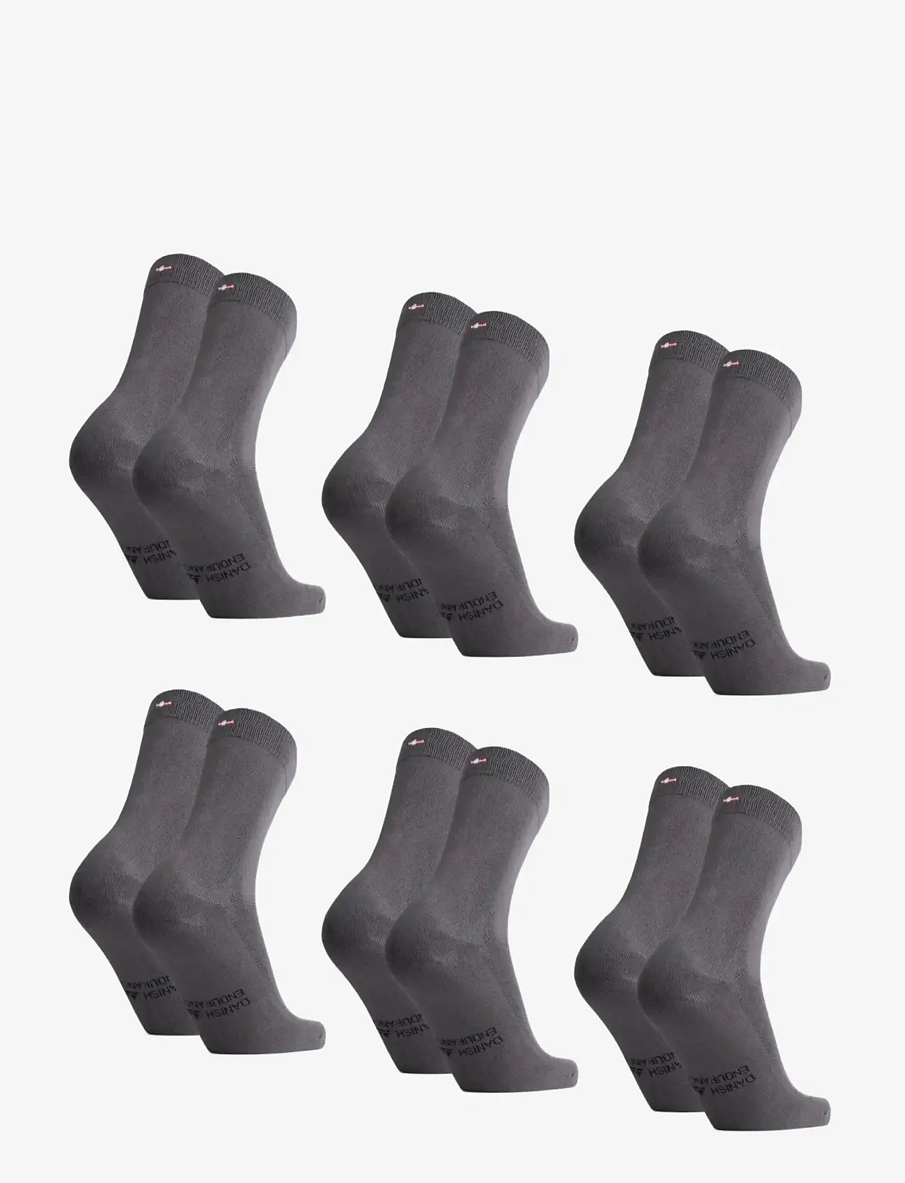 Danish Endurance - Bamboo Crew Socks 6-pack - crew-socken - grey - 2
