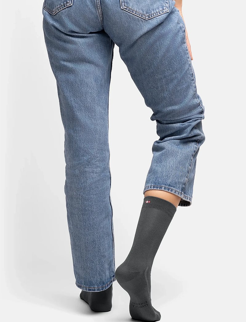 Danish Endurance - Bamboo Crew Socks 6-pack - crew-socken - grey - 0