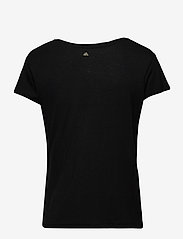 Danish Endurance - Women's Modal V-Neck T-Shirt 1-pack - zemākās cenas - jet black - 1