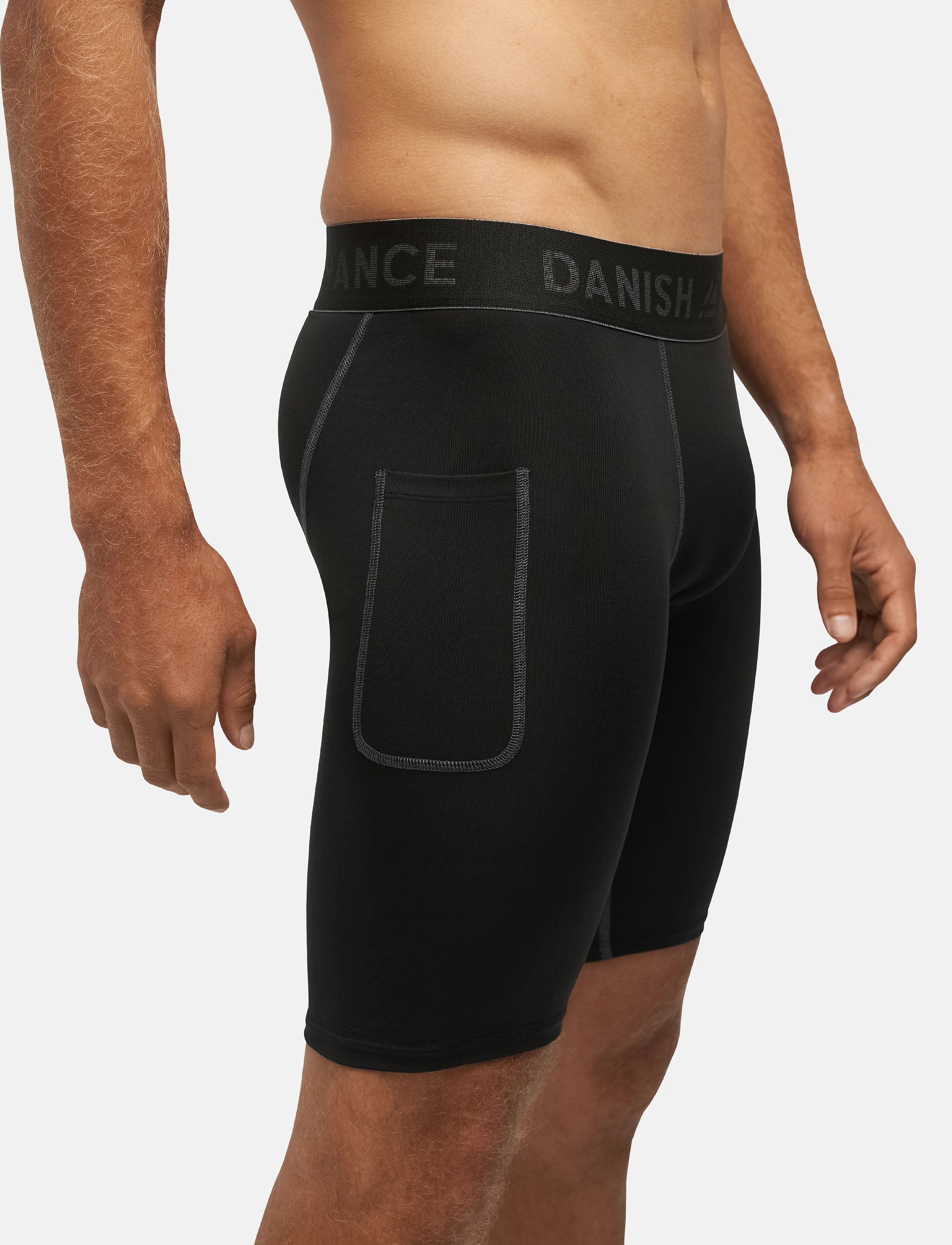 Danish Endurance - Power Compression Shorts (Men) 2-pack - lühikesed jooksupüksid - multicolor (1x black, 1x black/grey) - 4