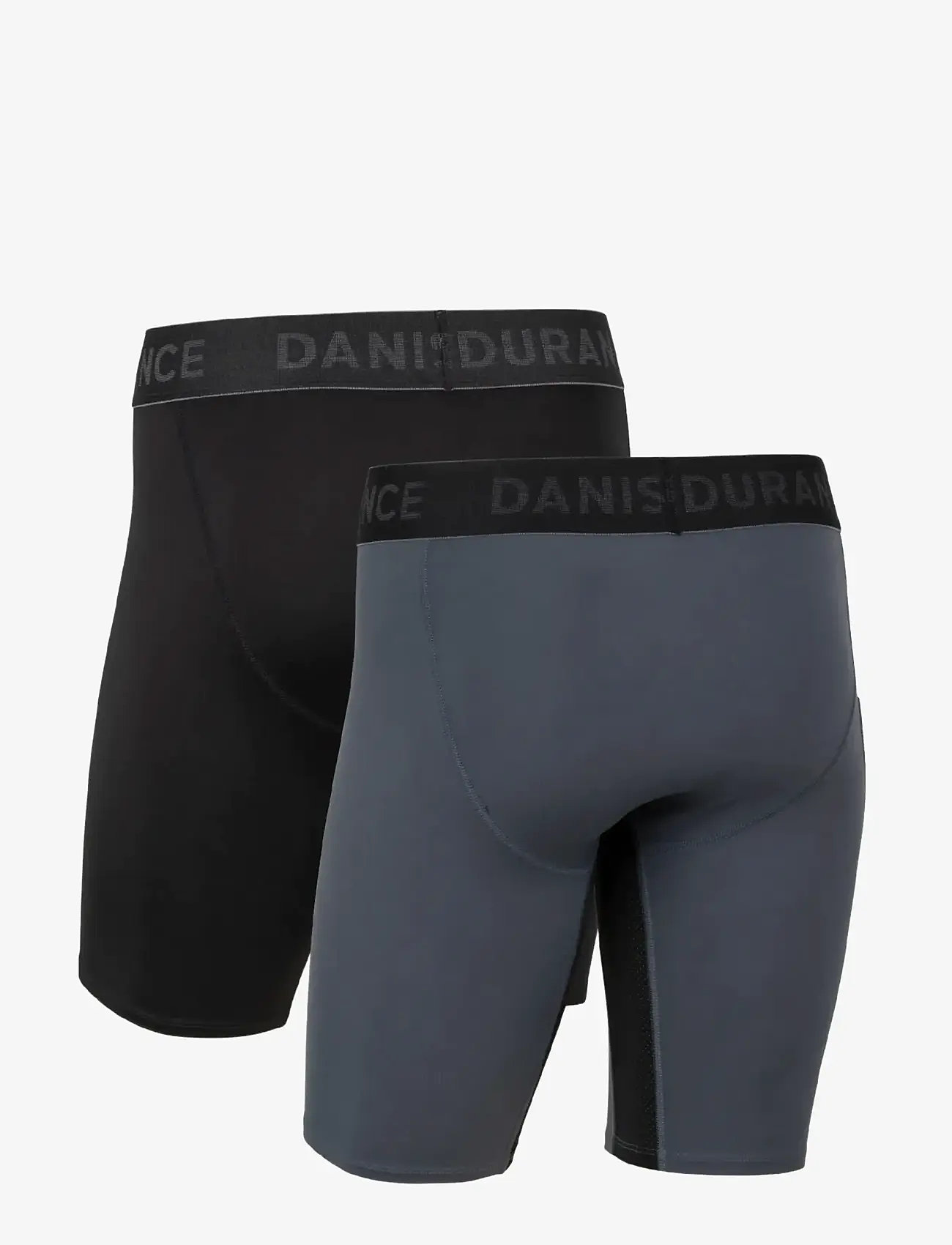 Danish Endurance - Mens Running Compression Tights 2 Pack - løbetights - multicolor (1x black, 1x grey) - 2