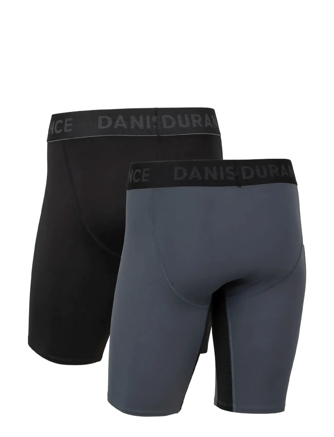 Danish Endurance - Power Compression Shorts (Men) 2-pack - juoksushortsit - multicolor (1x black, 1x grey) - 2