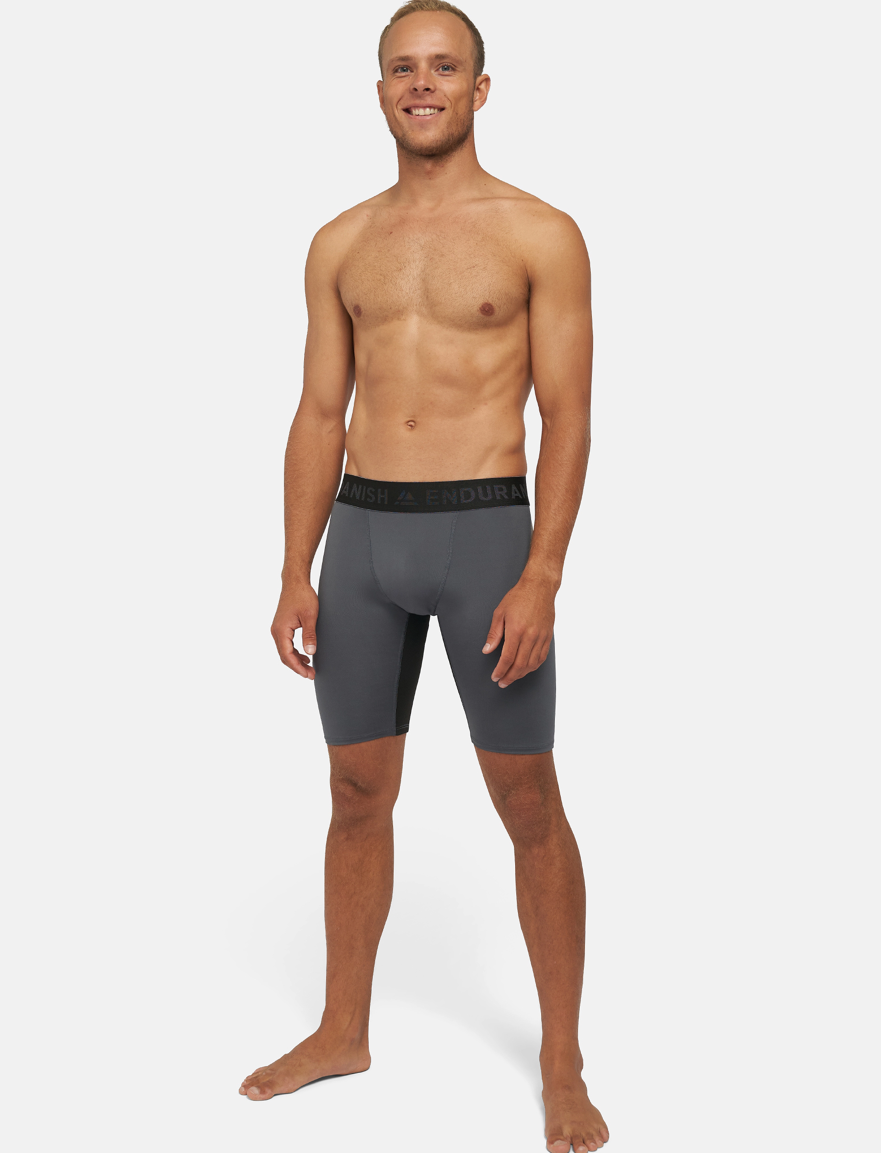Danish Endurance Power Compression Shorts (Men) 2-Pack, XXL, Sport, Grau - Running-training Tights, Männerswear
