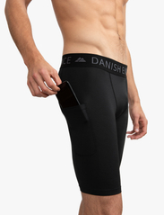 Danish Endurance - Men's Compression Shorts 2-pack - löpnings-& träningstights - multicolor (1x black, 1x grey) - 3
