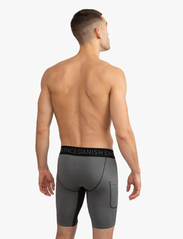 Danish Endurance - Men's Compression Shorts 2-pack - löpnings-& träningstights - multicolor (1x black, 1x grey) - 5