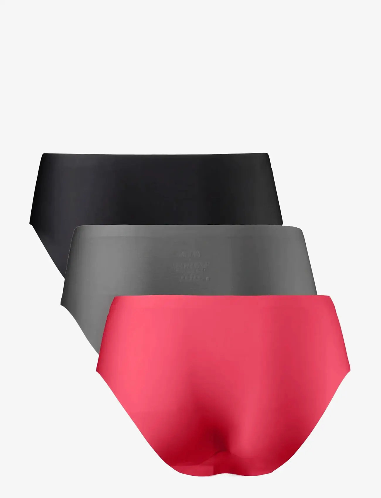 Danish Endurance - Invisible Hipster (Women) 3-pack - underkläder och strumpor - multicolor (1 x black, 1 x grey, 1 x pink) - 2
