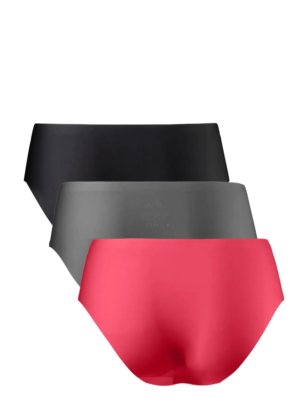 Danish Endurance - Invisible Hipster (Women) 3-pack - briefs - multicolor (1 x black, 1 x grey, 1 x pink) - 2