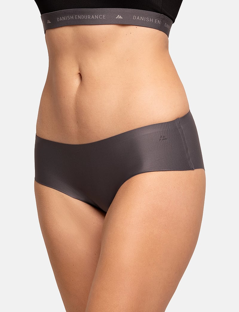 Danish Endurance - Invisible Hipster (Women) 3-pack - underkläder och strumpor - multicolor (1 x black, 1 x grey, 1 x pink) - 0