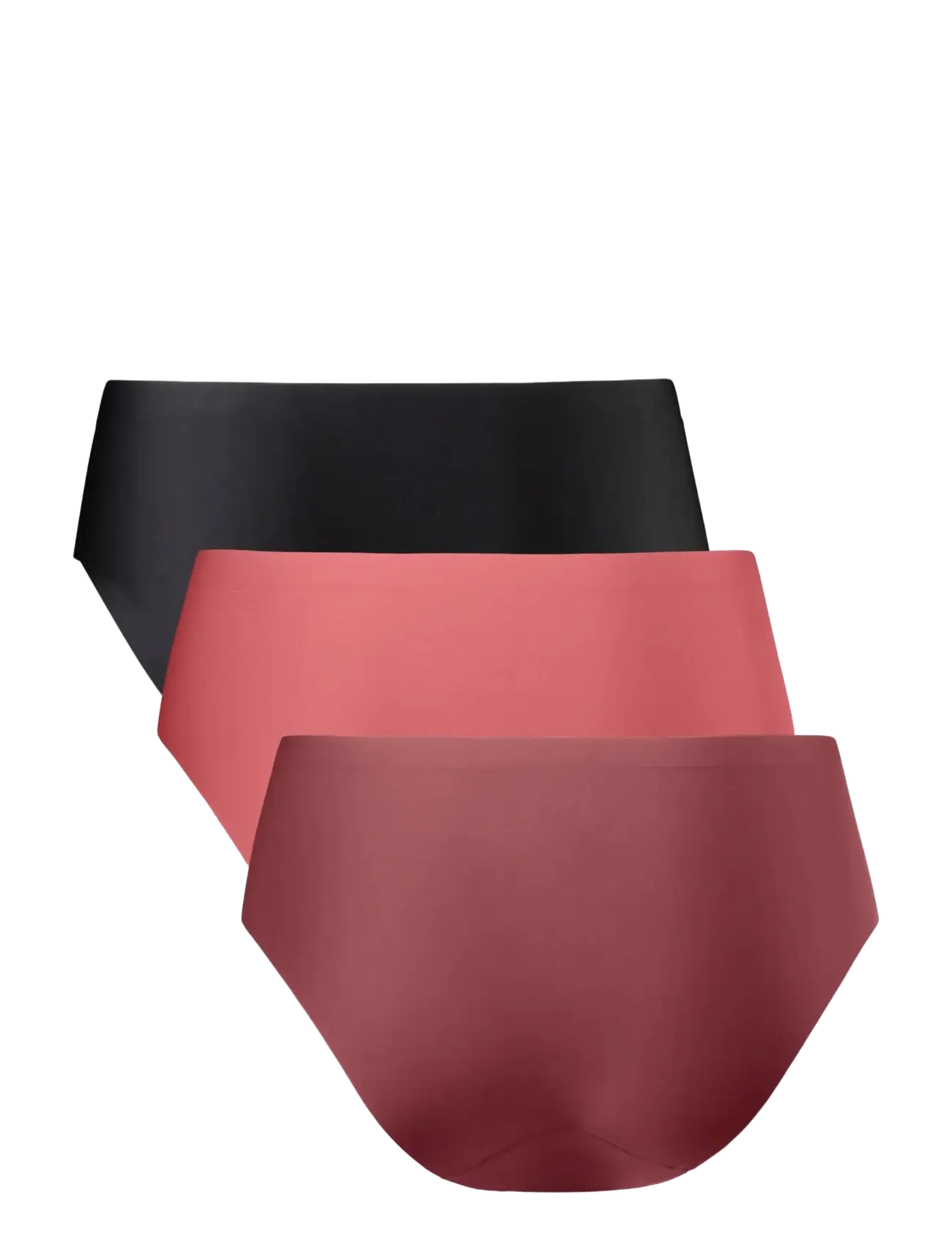 Danish Endurance - Invisible Hipster (Women) 3-pack - aluspesu ja sokid - multicolor (1x black, 1x blush, 1x ruby) - 2