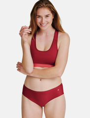 Danish Endurance - Women's Invisible Hipster - seamless trusser - multicolor (1x black, 1x blush, 1x ruby) - 1