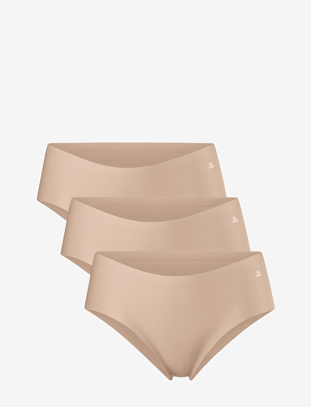 Danish Endurance - Women's Invisible Hipster 3-pack - underkläder - beige - 1