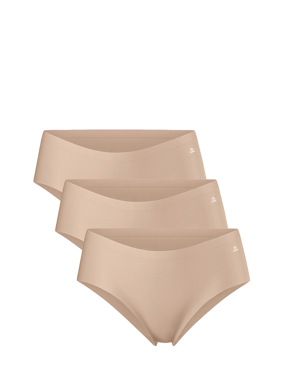 Danish Endurance - Invisible Hipster (Women) 3-pack - underkläder och strumpor - beige - 1