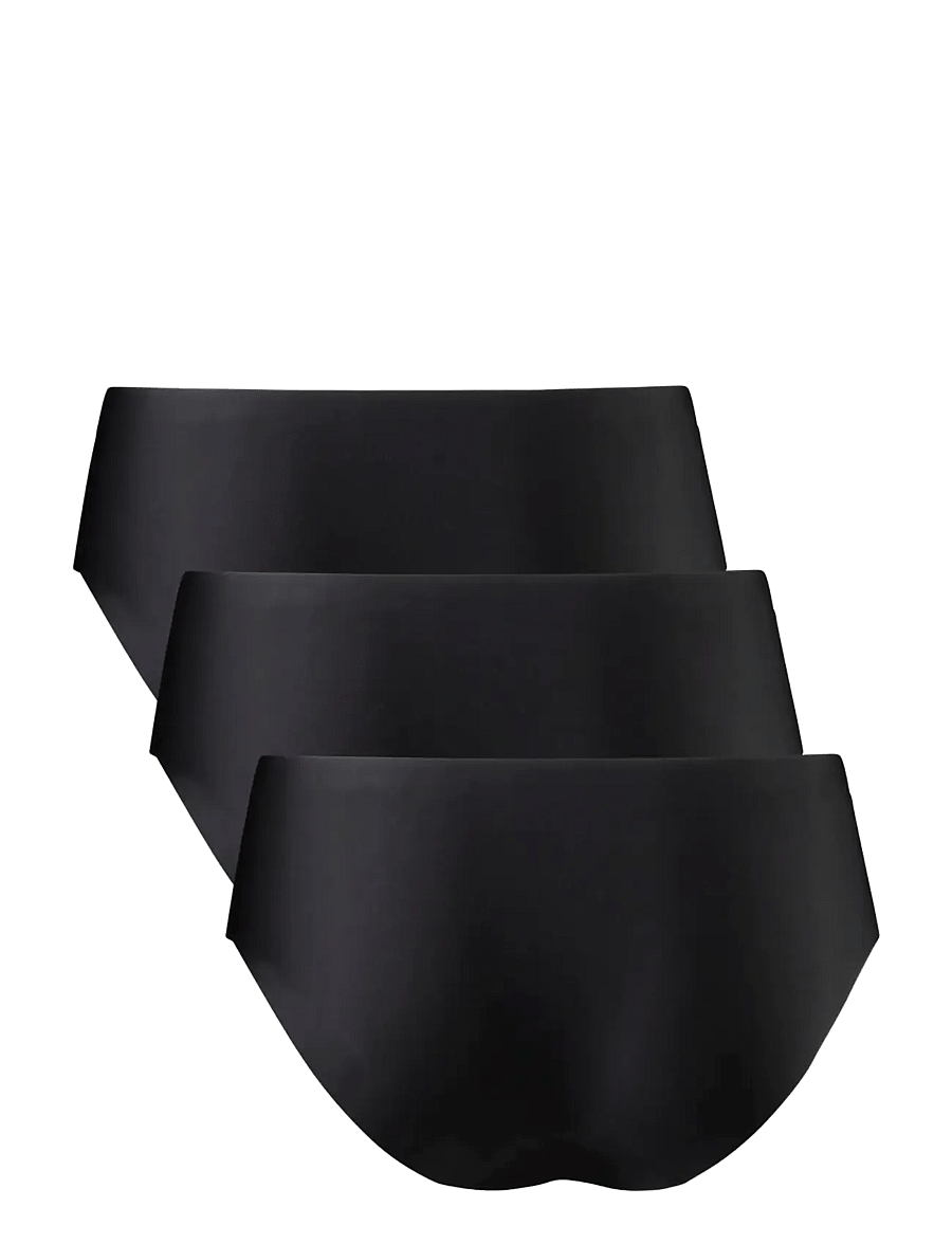 Danish Endurance - Invisible Hipster (Women) 3-pack - underkläder och strumpor - black - 2
