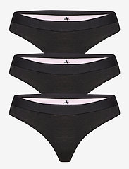 Danish Endurance - Women's Organic Cotton Thong - underkläder - black - 1