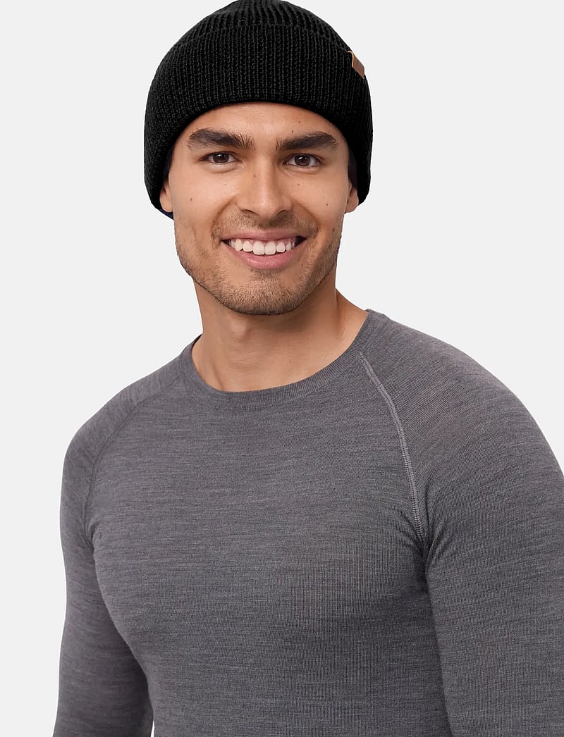 Danish Endurance - Nordic Merino Beanie 1-pack - adītas cepures - black - 2