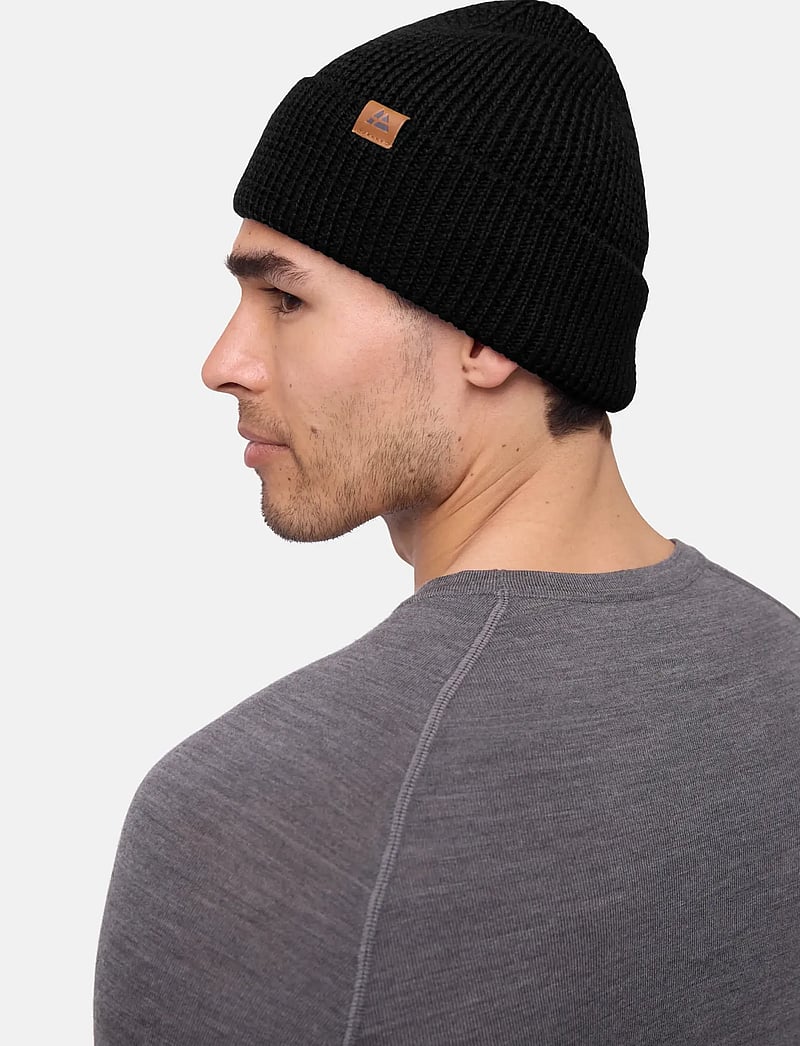 Danish Endurance - Nordic Merino Beanie 1-pack - adītas cepures - black - 3
