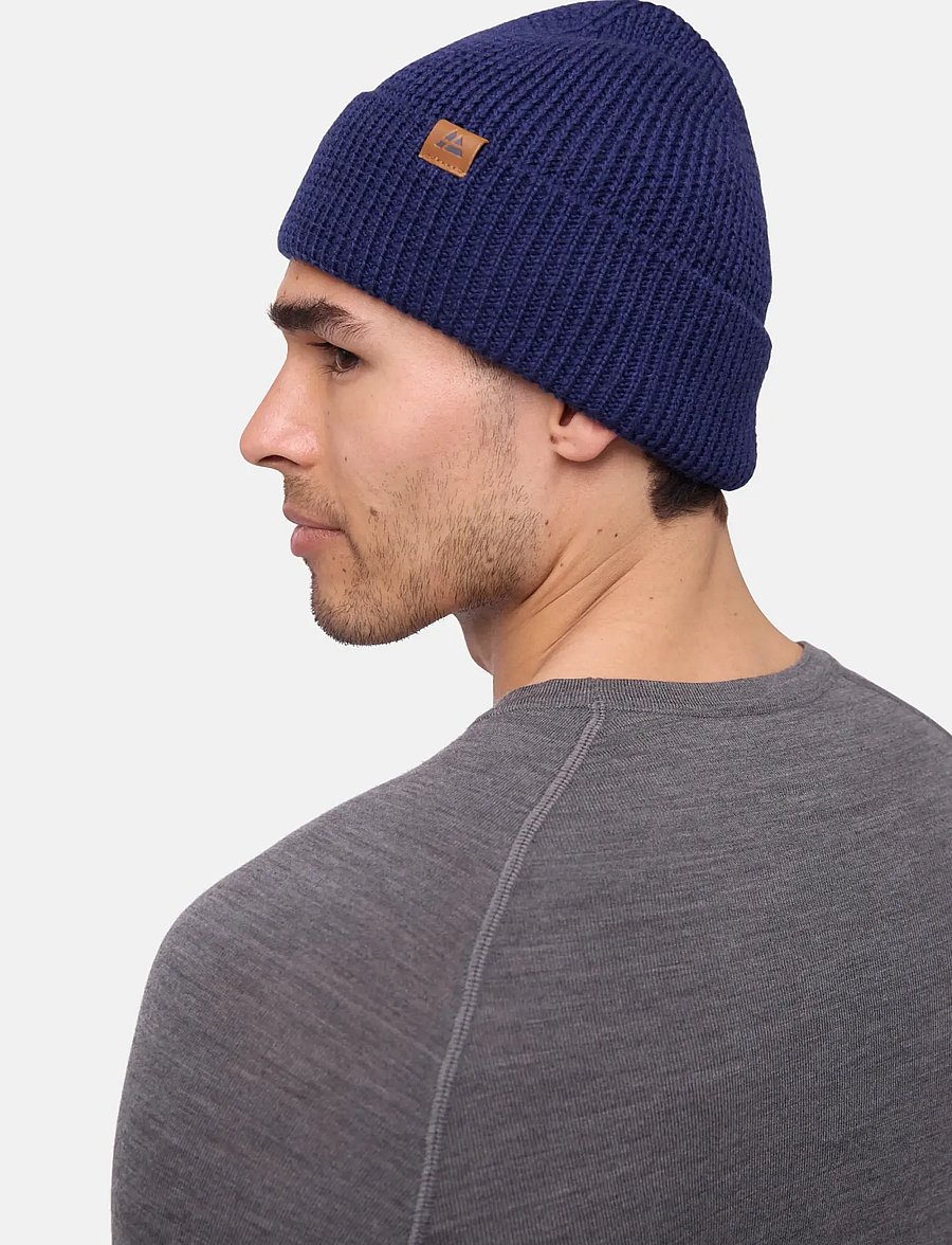 Danish Endurance - Nordic Merino Beanie 1-pack - megztos kepurės - blue - 3