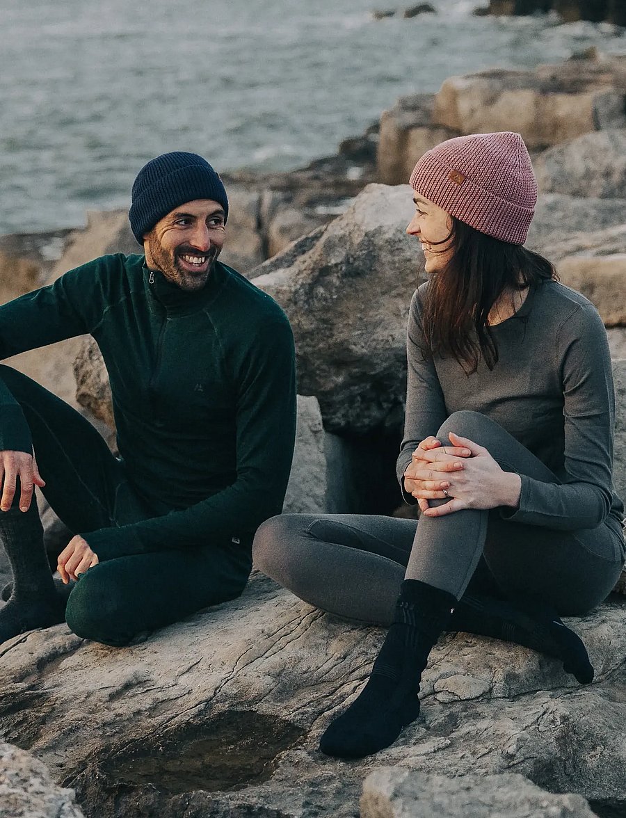 Danish Endurance - Nordic Merino Beanie 1-pack - megztos kepurės - blue - 4