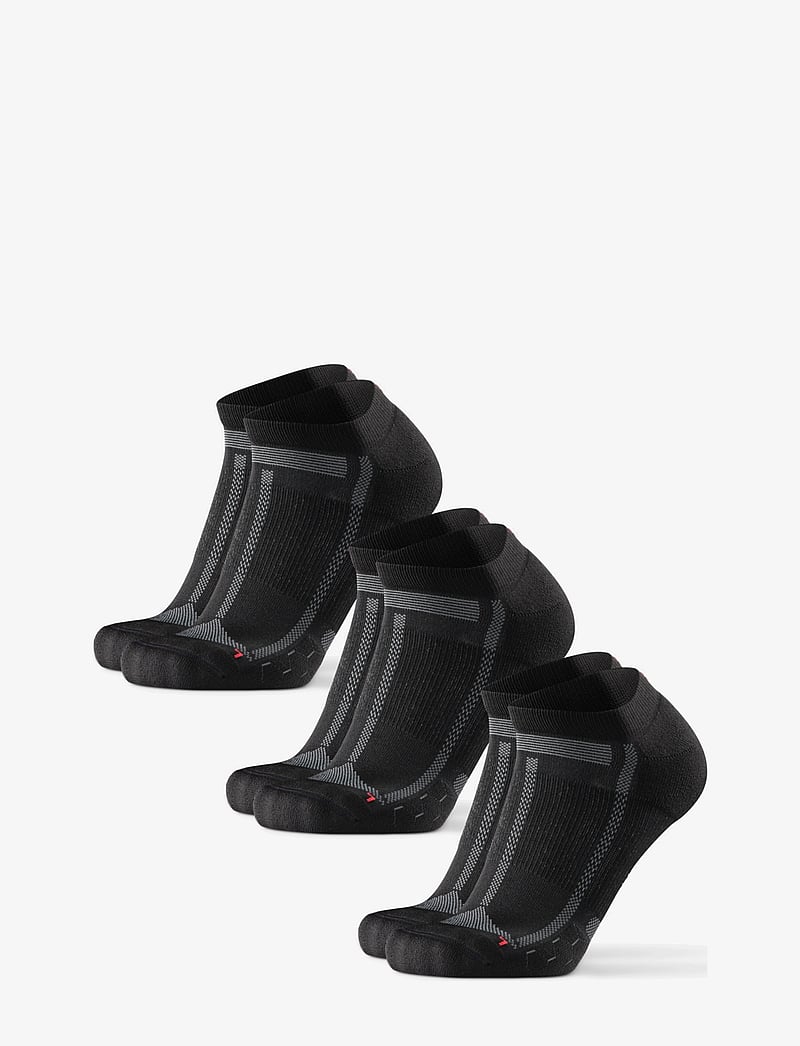 Danish Endurance - Long Distance Running Low-Cut Socks 3-pack - sport socks - black/grey - 1