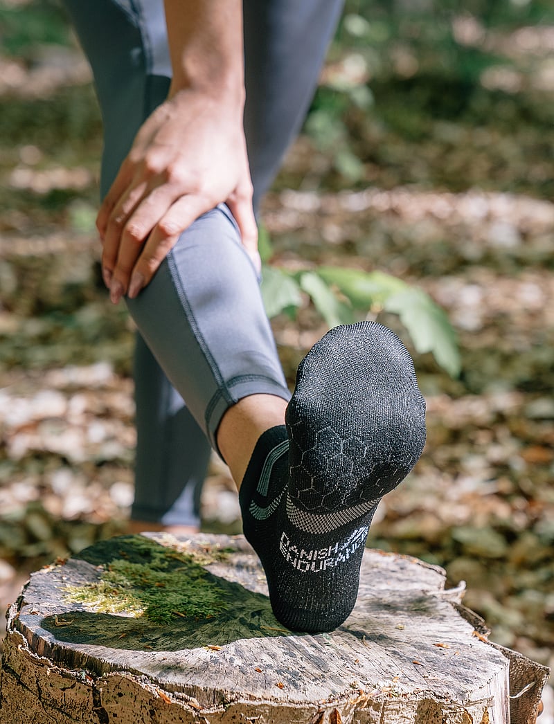 Danish Endurance - Long Distance Running Low-Cut Socks 3-pack - sport socks - black/grey - 0