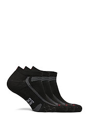 Danish Endurance - Long Distance Running Low-Cut Socks 3-pack - alhaisimmat hinnat - black/grey - 1