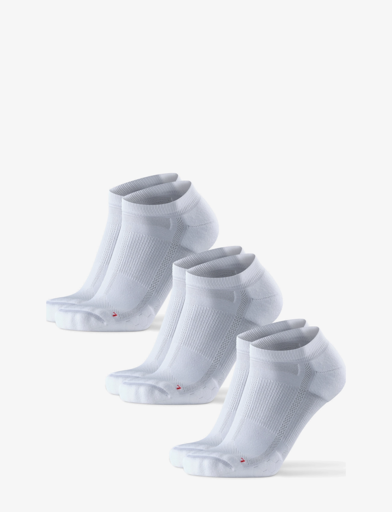 Dänisch ENDURANCE Long Distance Running Low-Cut Socken 3-Pack Weiß - 39-42 - Damen