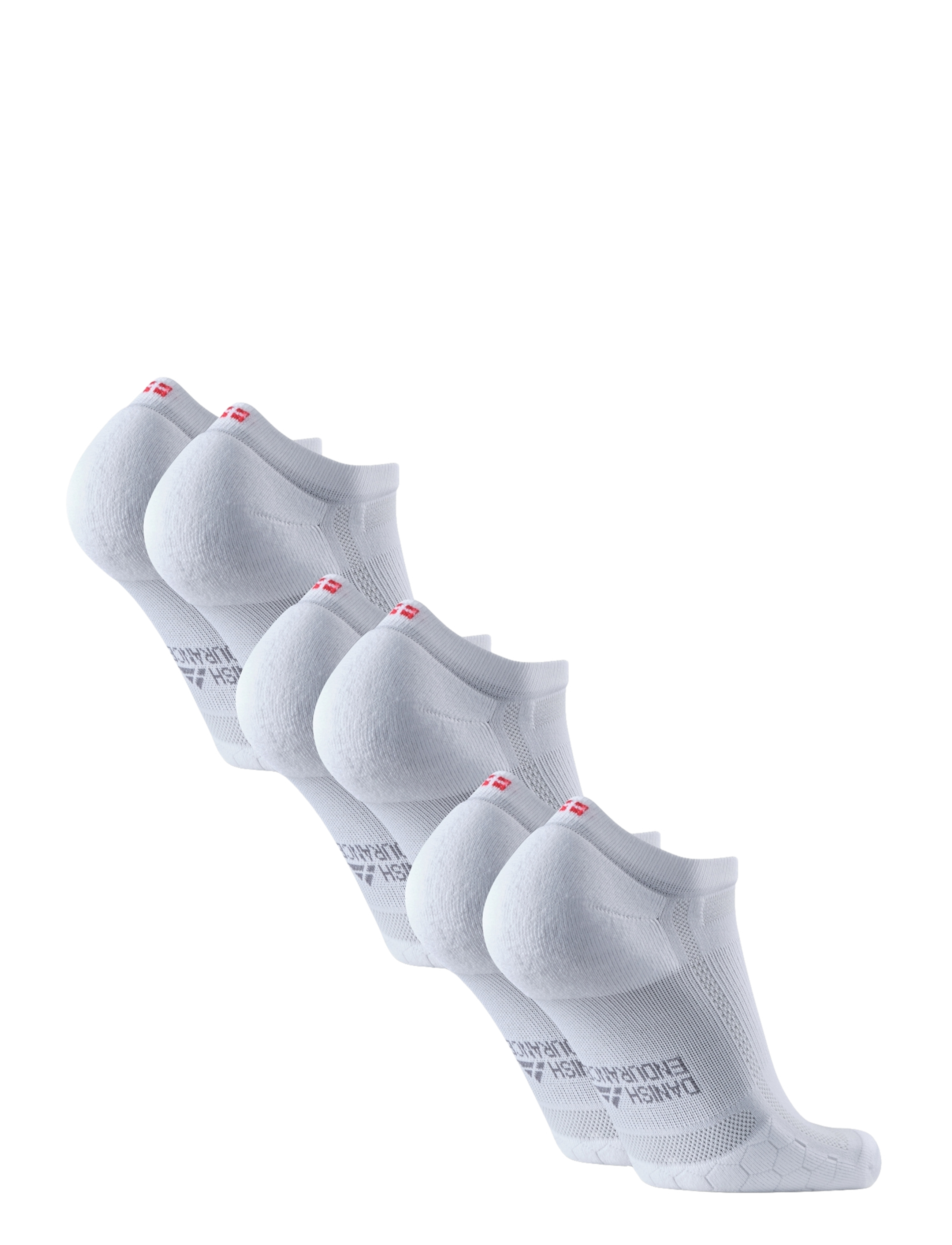 Danish Endurance - Long Distance Running Low-Cut Socks 3-pack - strümpfe - white - 2