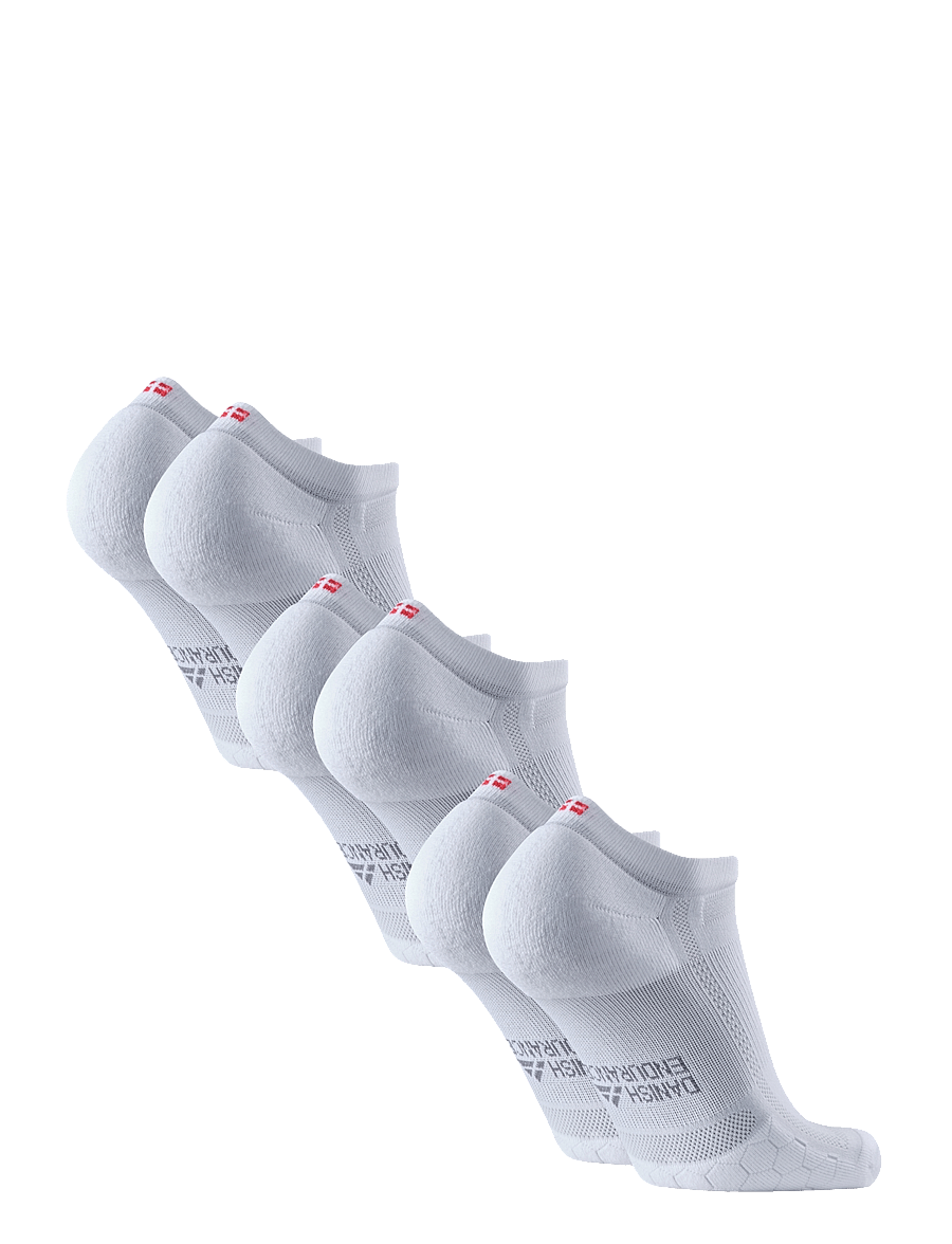Danish Endurance - Long Distance Running Low-Cut Socks 3-pack - strümpfe - white - 2