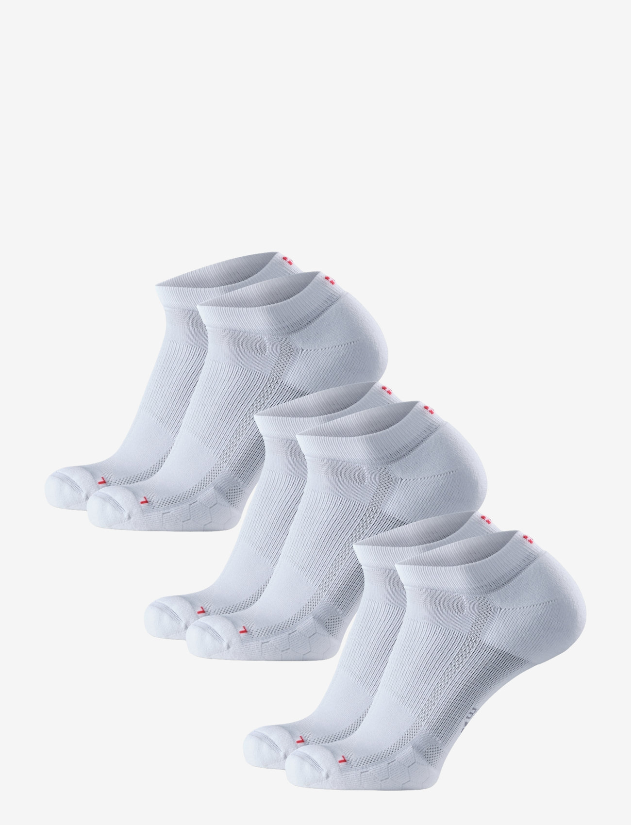 Danish Endurance - Long Distance Running Low-Cut Socks 3-pack - spordisokid - white - 3