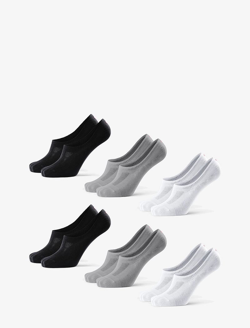 Danish Endurance - No-Show Bamboo Socks - träningsstrumpor - multicolor (2x black, 2x grey, 2x white) - 2