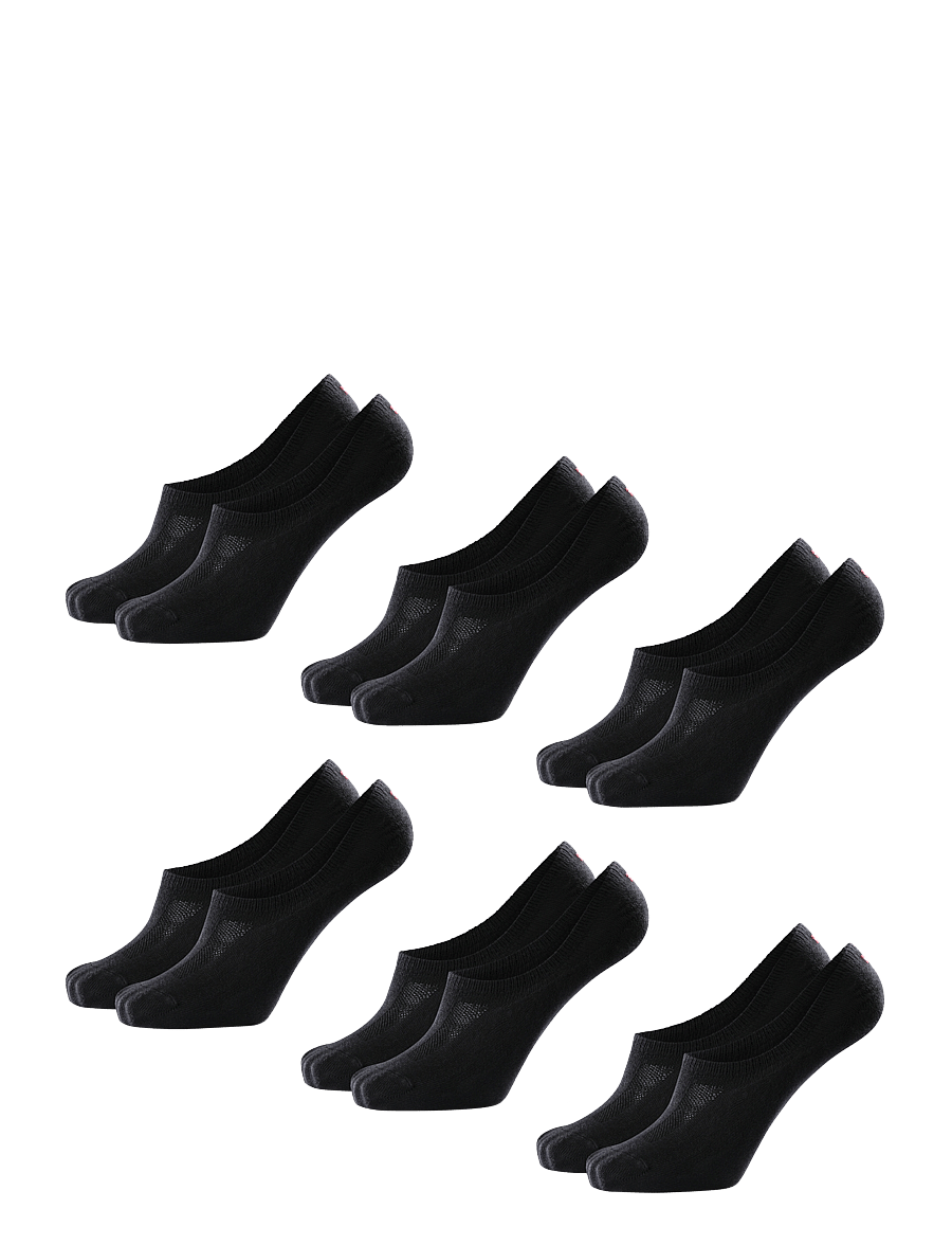 Danish Endurance - Bamboo No-Show Socks 6-pack - sporta zeķes - black - 1