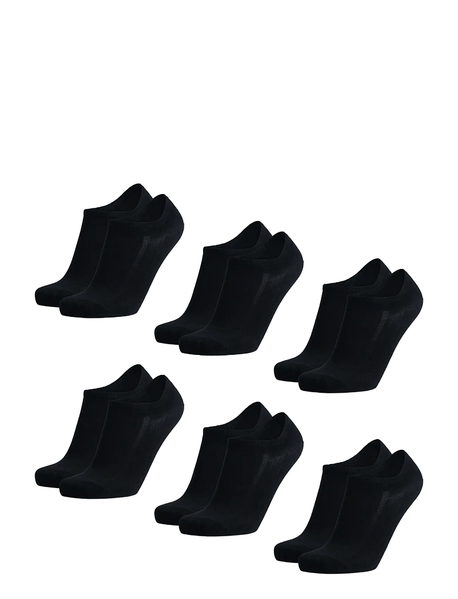 Danish Endurance - Bamboo No-Show Socks 6-pack - strümpfe - black - 1