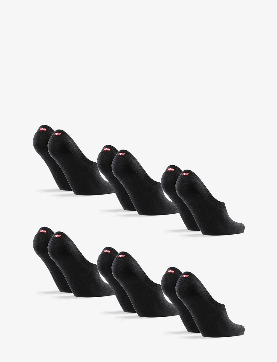 Danish Endurance - Bamboo No-Show Socks 6-pack - sporta zeķes - black - 2