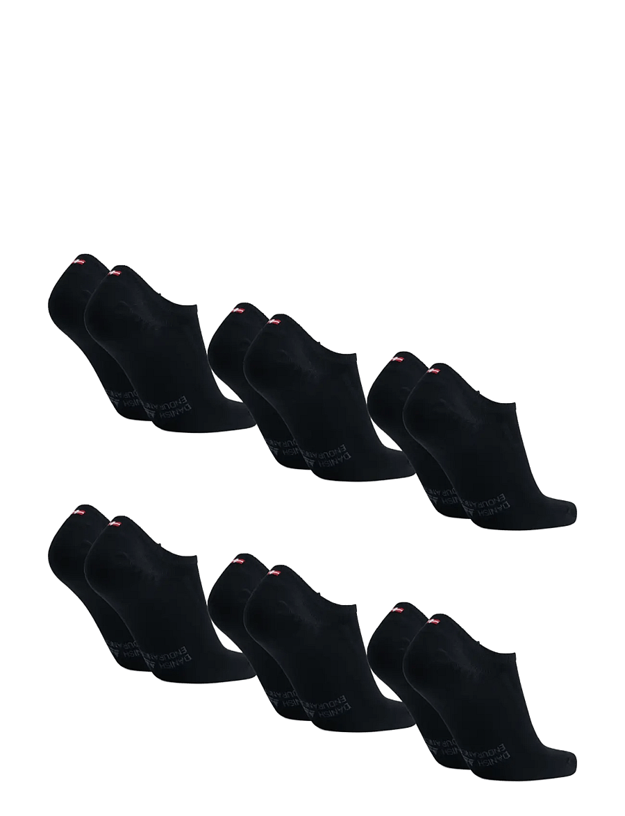 Danish Endurance - Bamboo No-Show Socks 6-pack - strümpfe - black - 2