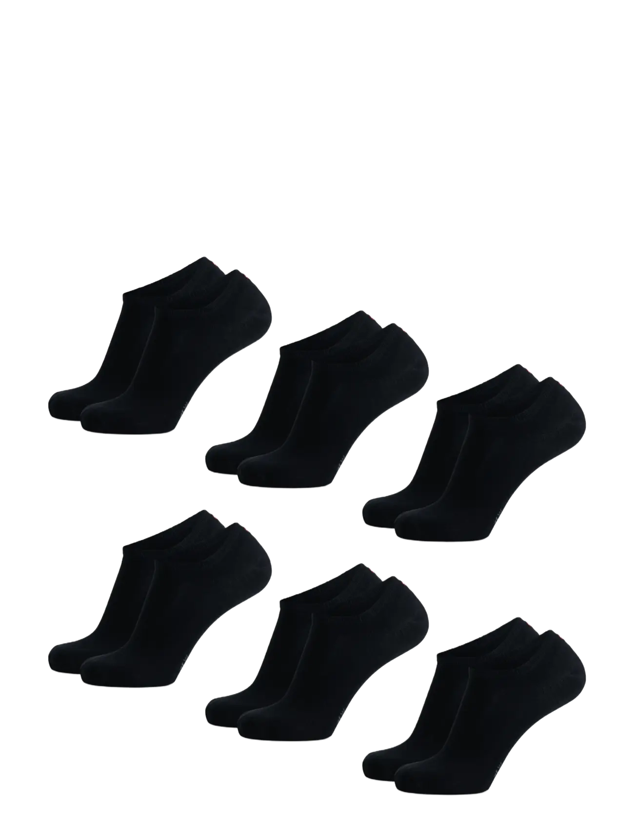 Danish Endurance - Bamboo No-Show Socks 6-pack - sport - black - 3