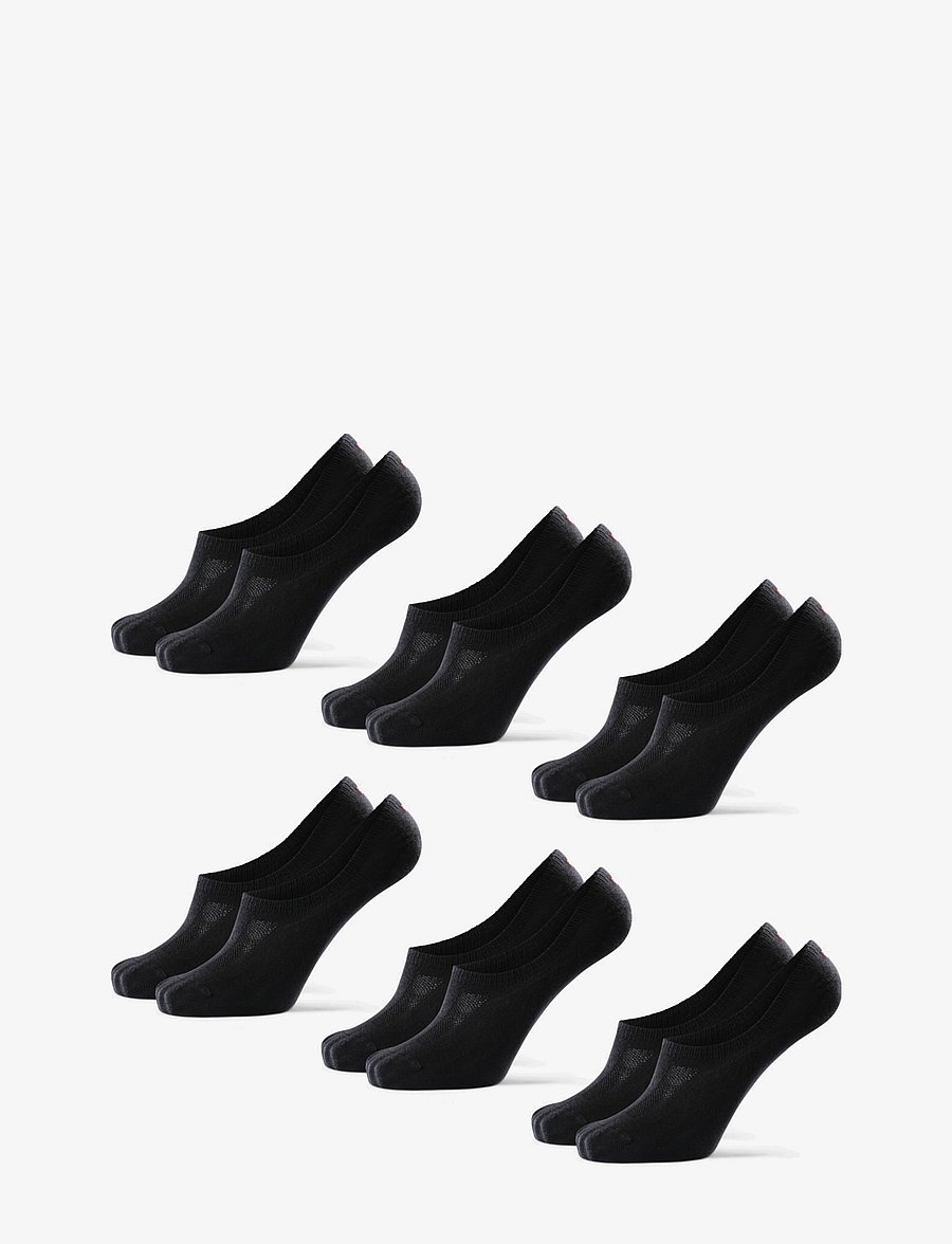 Danish Endurance - Bamboo No-Show Socks 6-pack - sporta zeķes - black - 3
