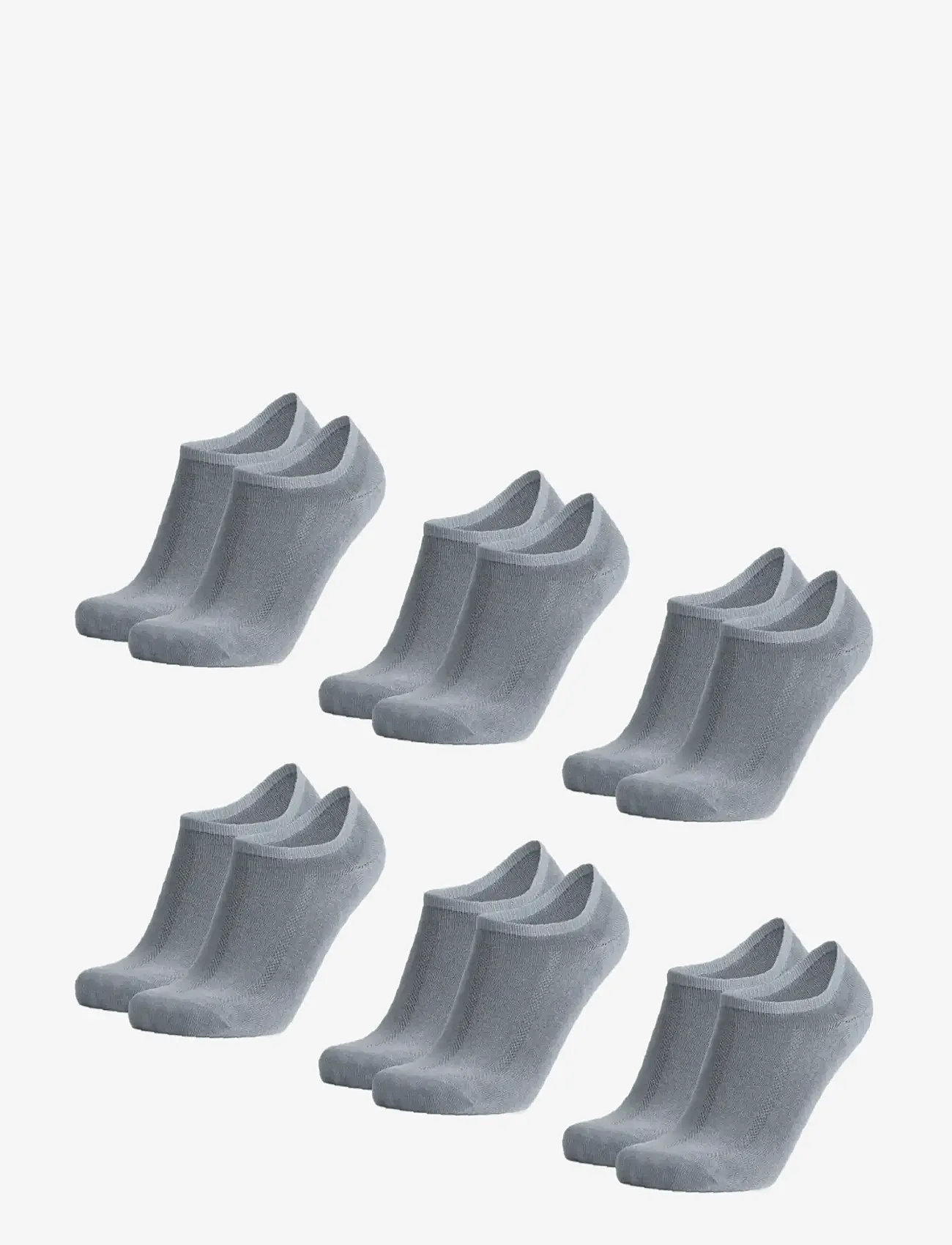 Danish Endurance - Bamboo No-Show Socks 6-pack - spordisokid - grey - 0