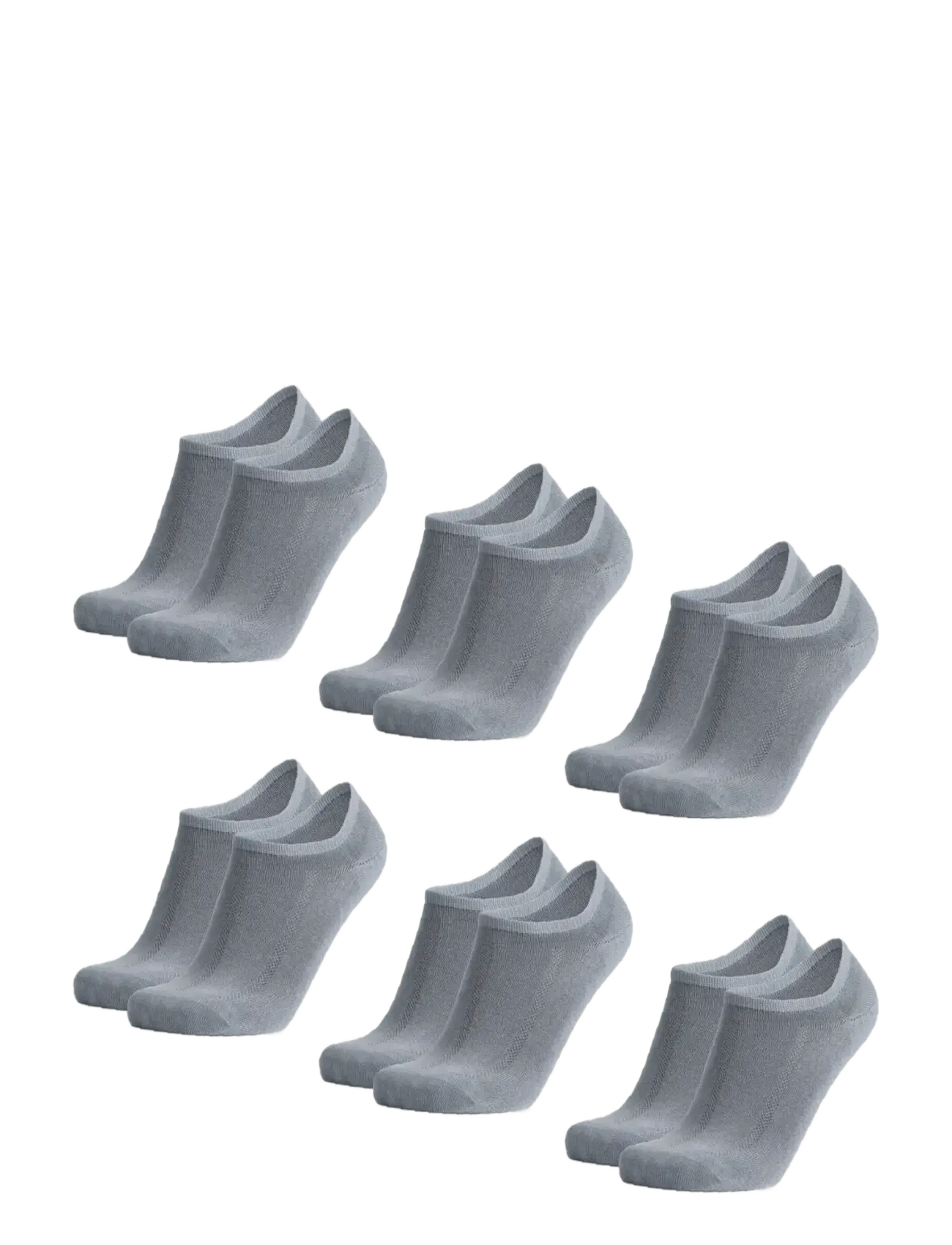 Danish Endurance Bamboo No-Show Socks 6-pack - Underbukser - GREY / grey
