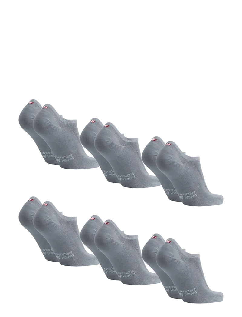 Danish Endurance - Bamboo No-Show Socks 6-pack - spordisokid - grey - 1