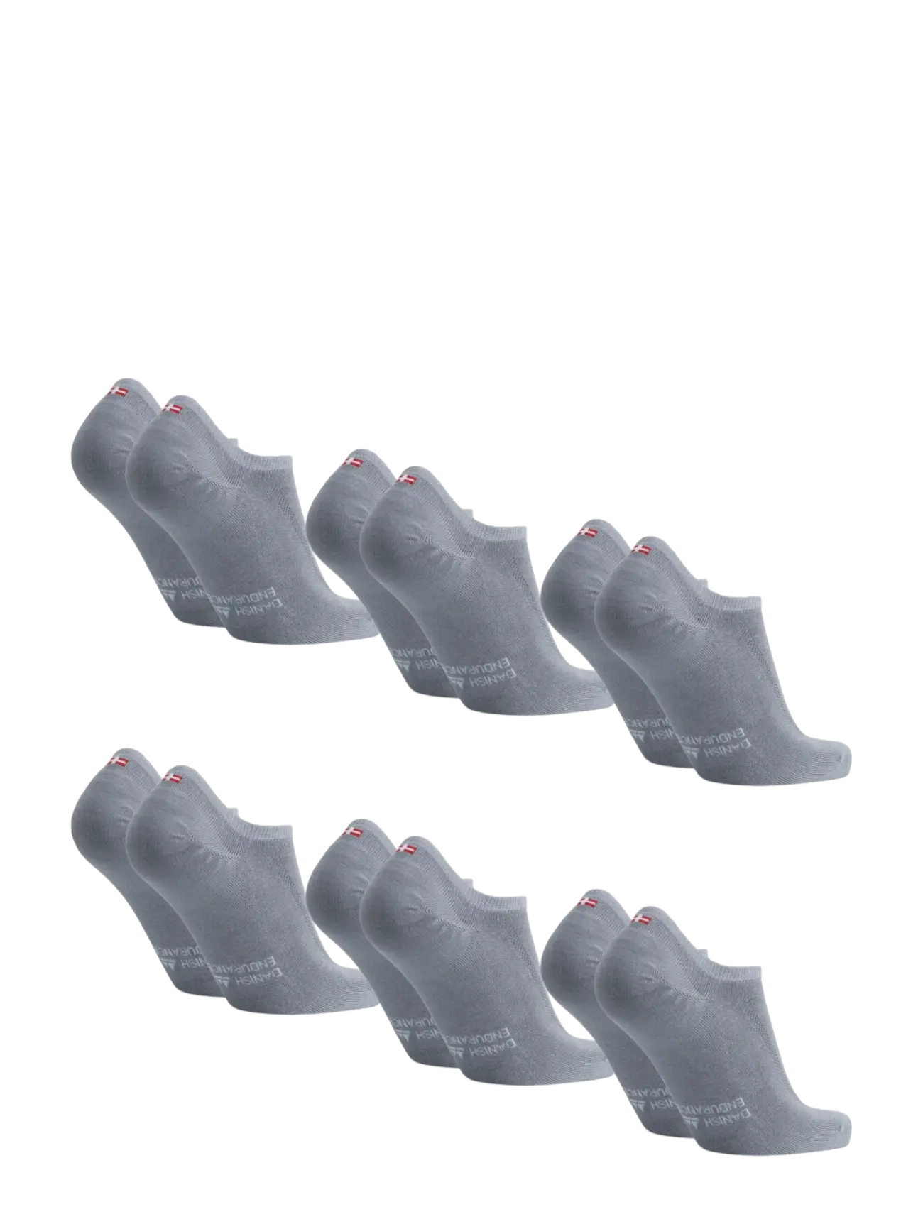 Danish Endurance - Bamboo No-Show Socks 6-pack - strümpfe - grey - 1