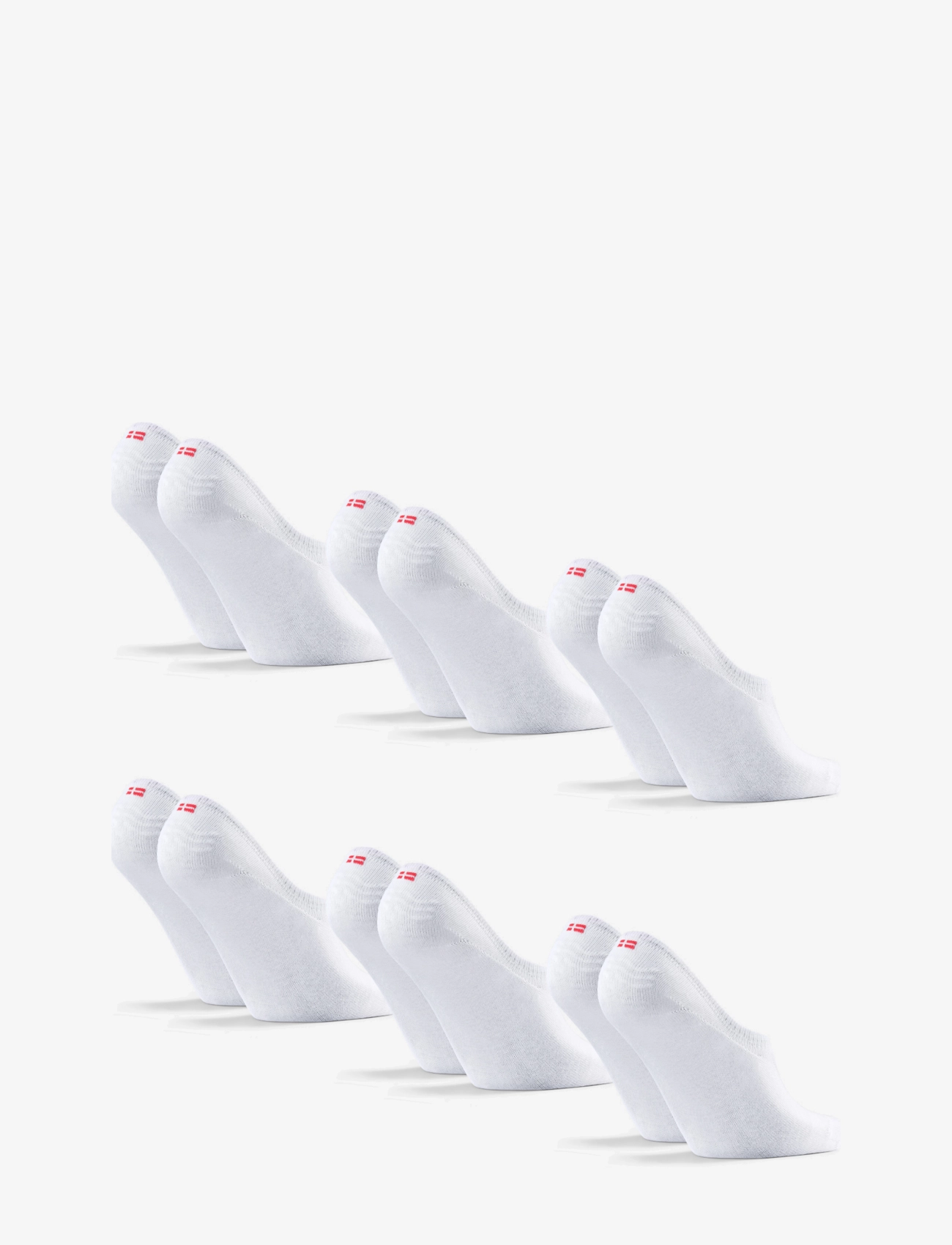 Danish Endurance - Bamboo No-Show Socks 6-pack - strümpfe - white - 2