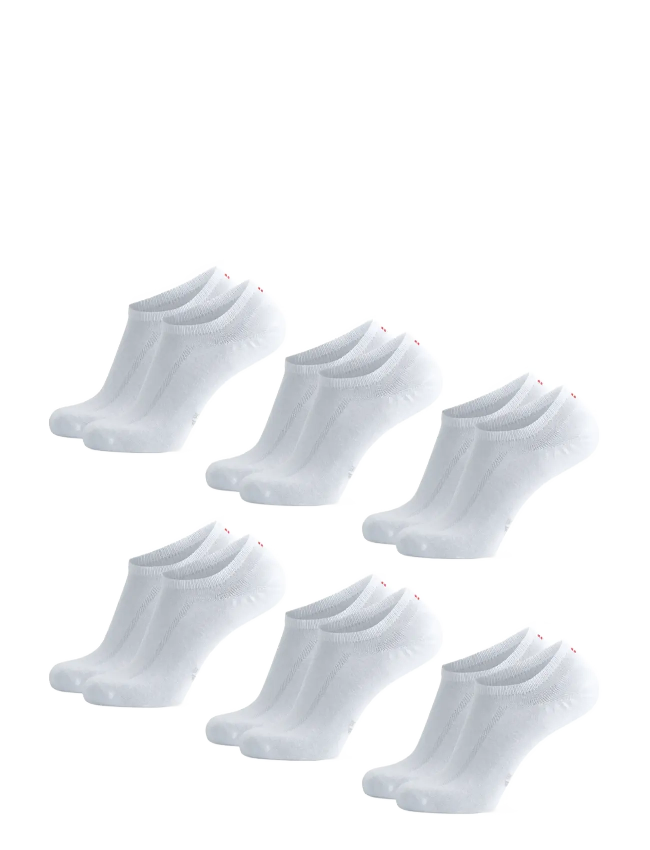 Danish Endurance - Bamboo No-Show Socks 6-pack - ankelstrumpor - white - 3