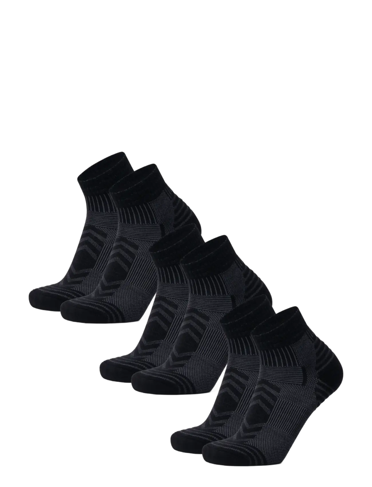 Danish Endurance Light Hiking Low-Cut Socks 3-pack - Danish Endurance - BLACK / black