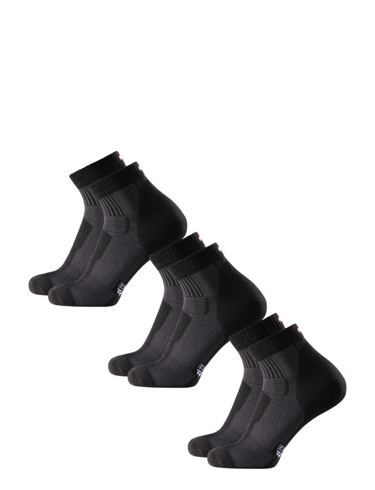 Danish Endurance - Light Hiking Low-Cut Socks 3-pack - black - 3