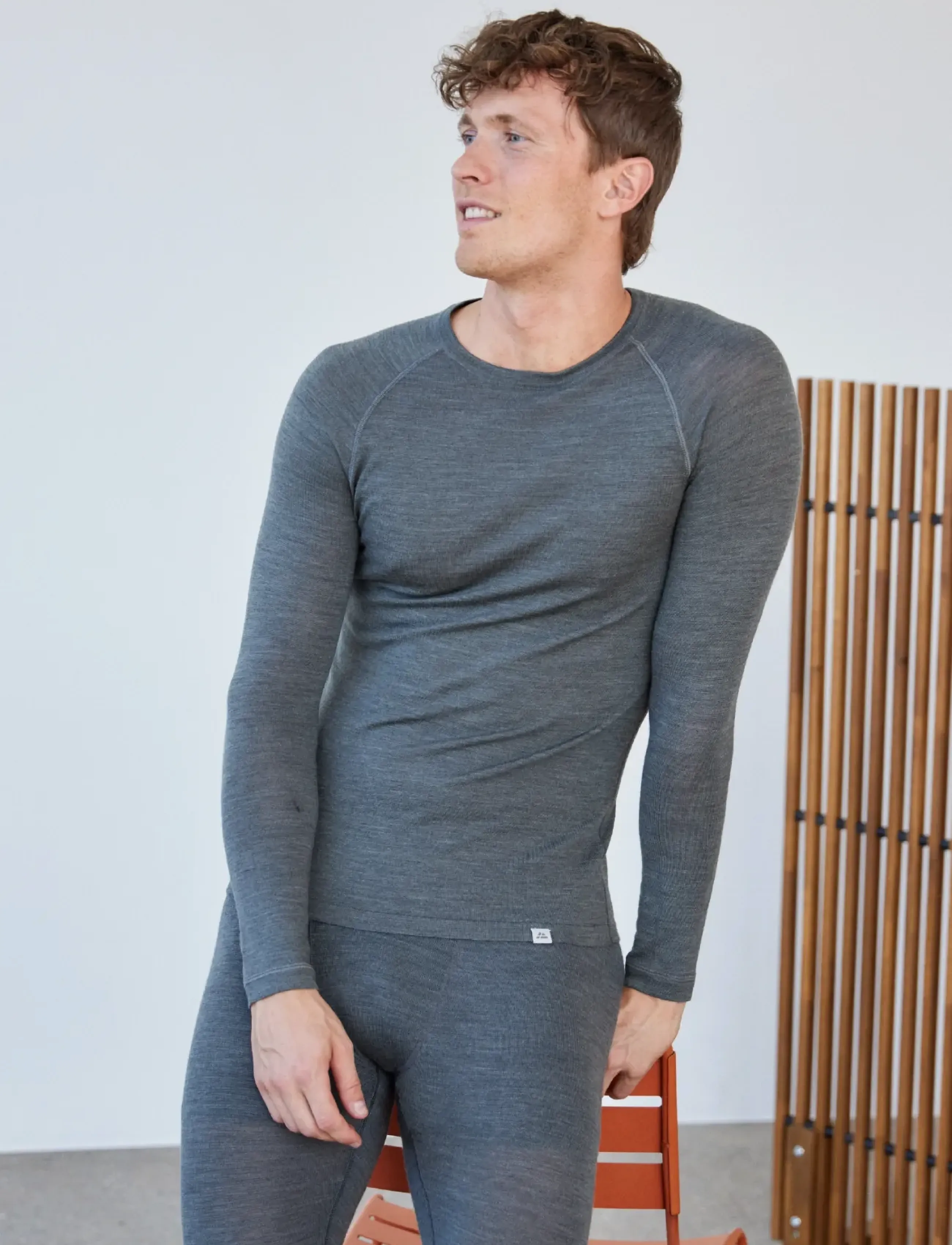 Danish Endurance - Core Merino Baselayer Shirt (Men) 1-pack - dark grey - 4